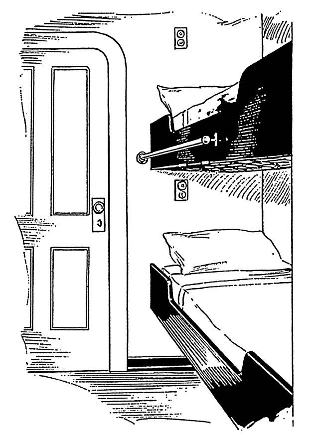 Malvorlage  bett - schlafstelle auf einem schiff