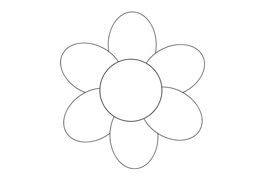 Malvorlage  blume