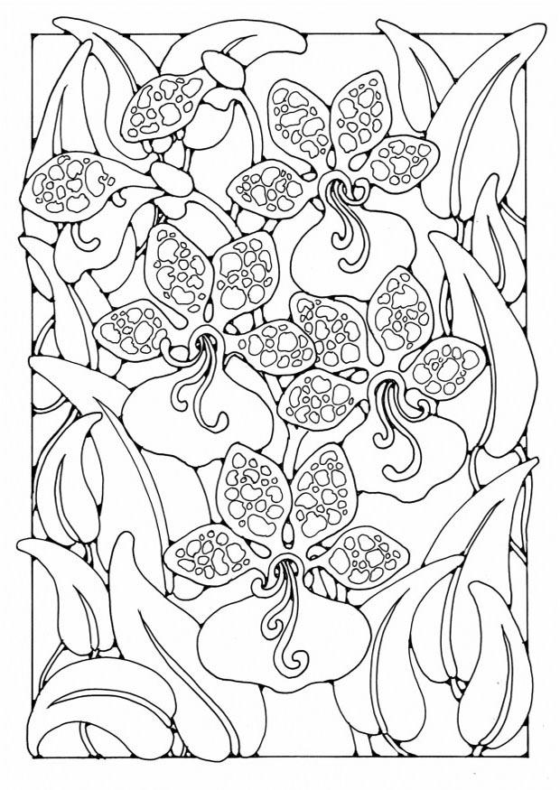 Malvorlage  blumen