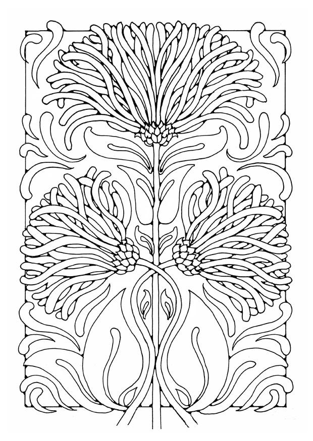 Malvorlage  blumen