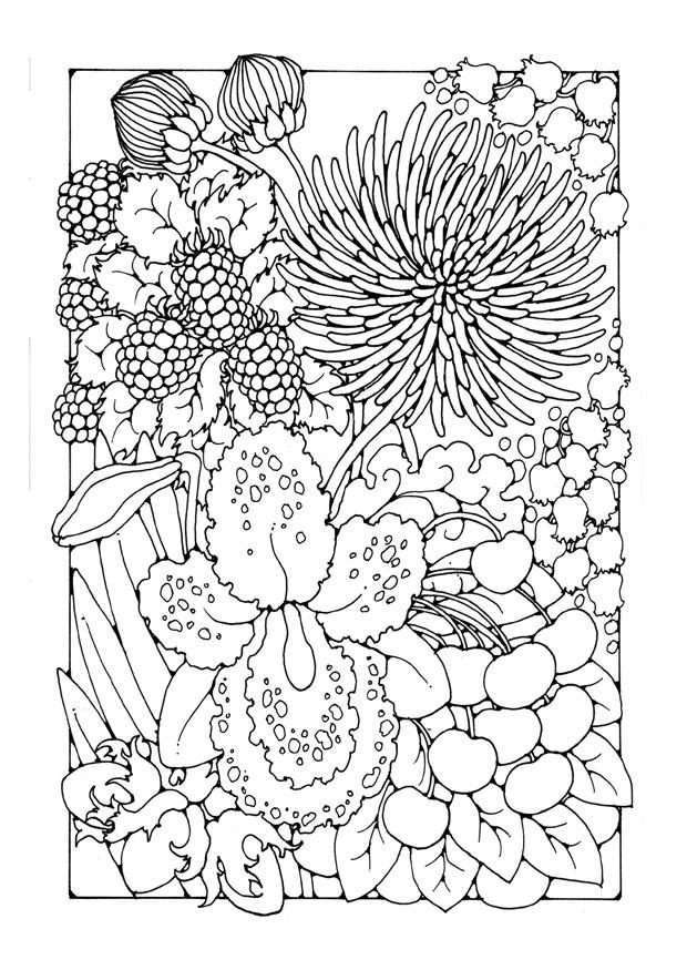 Malvorlage  blumen
