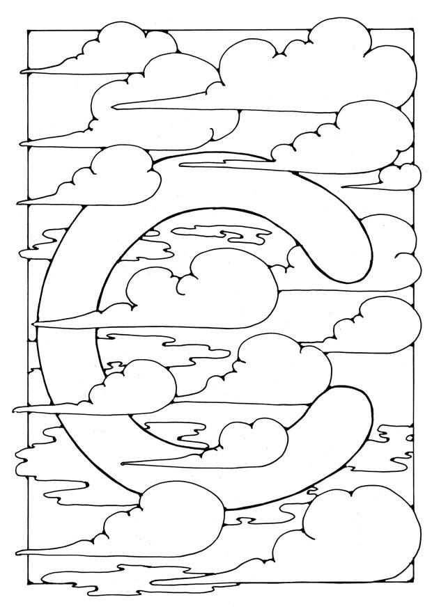 Malvorlage  buchstabe - c