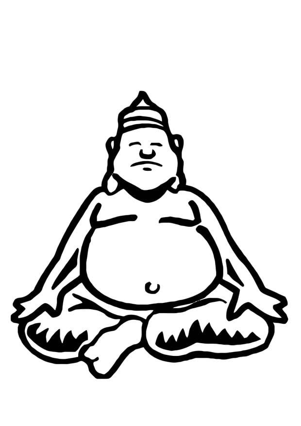 Malvorlage  buddha