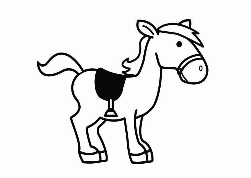 Malvorlage  das pferd vom nikolaus