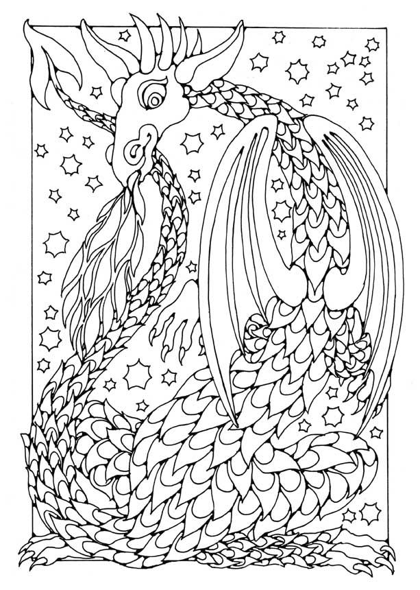 Malvorlage  drache