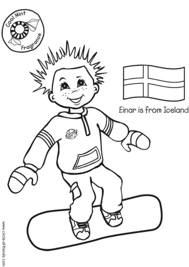 Malvorlage  einar aus island