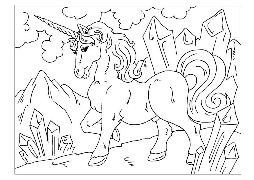 Malvorlage  einhorn
