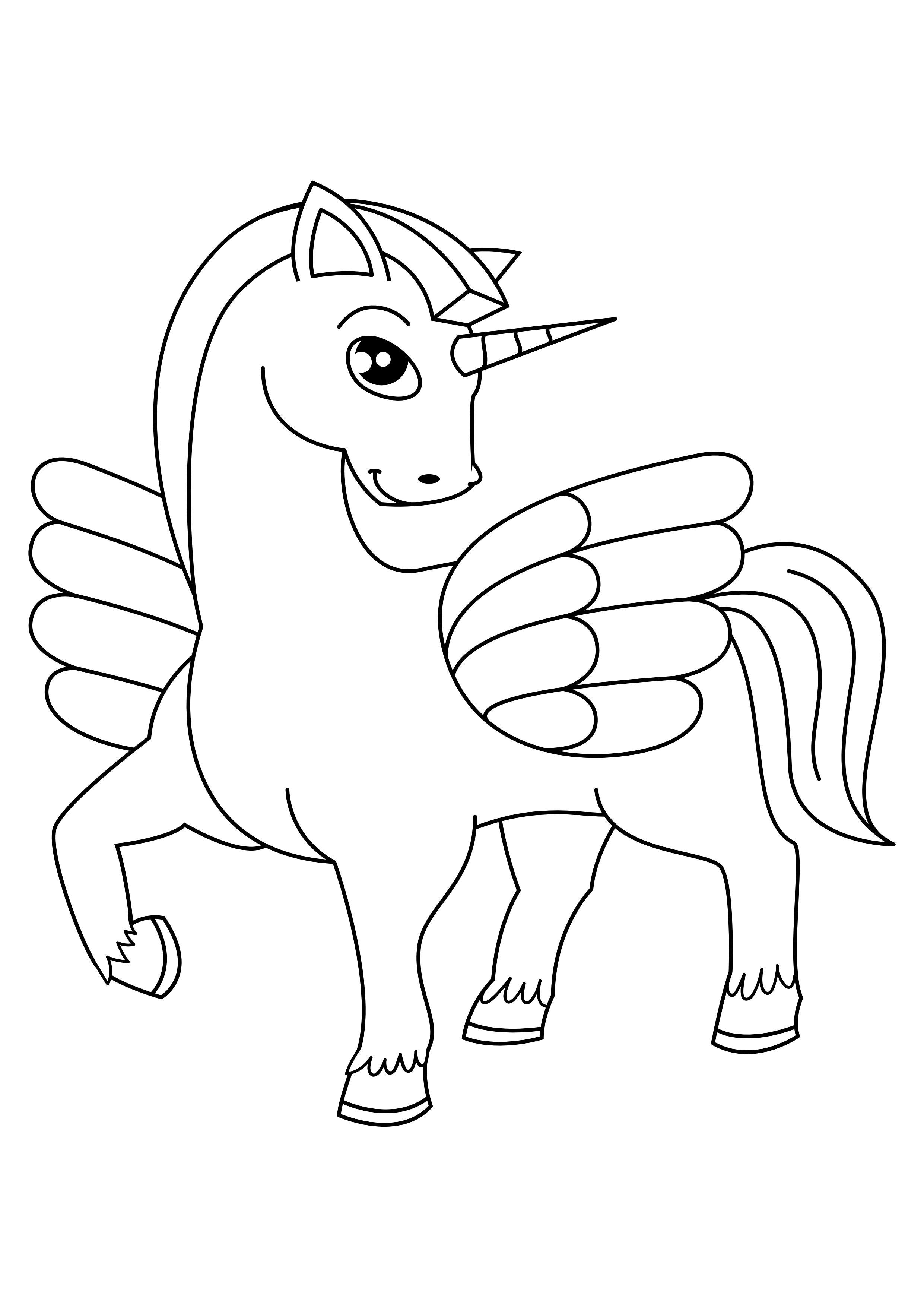 Malvorlage  einhorn