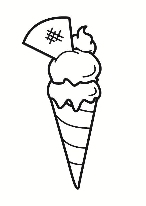 Malvorlage  eiscreme