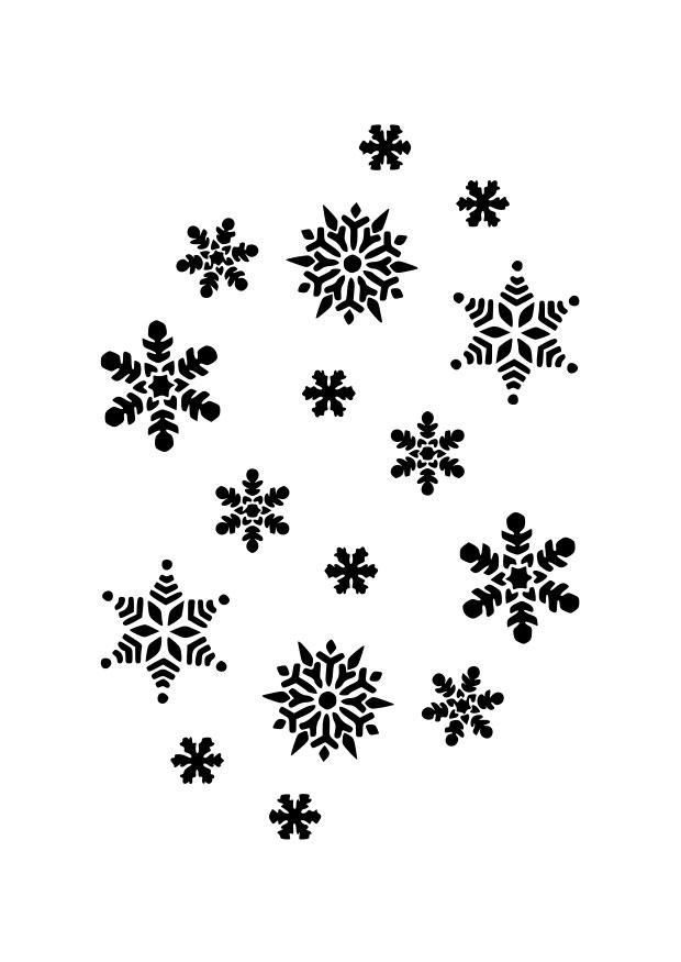 Malvorlage  eiskristalle