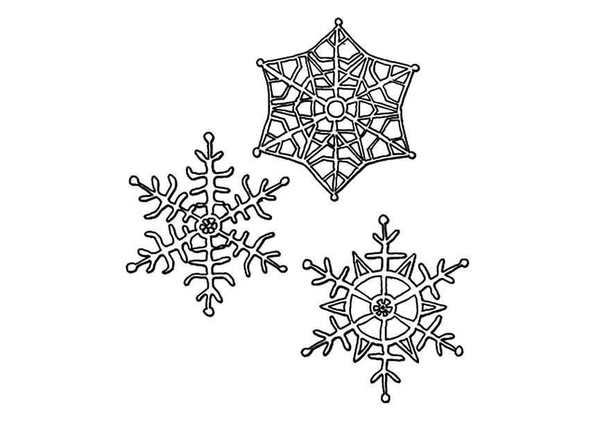 Malvorlage  eiskristalle