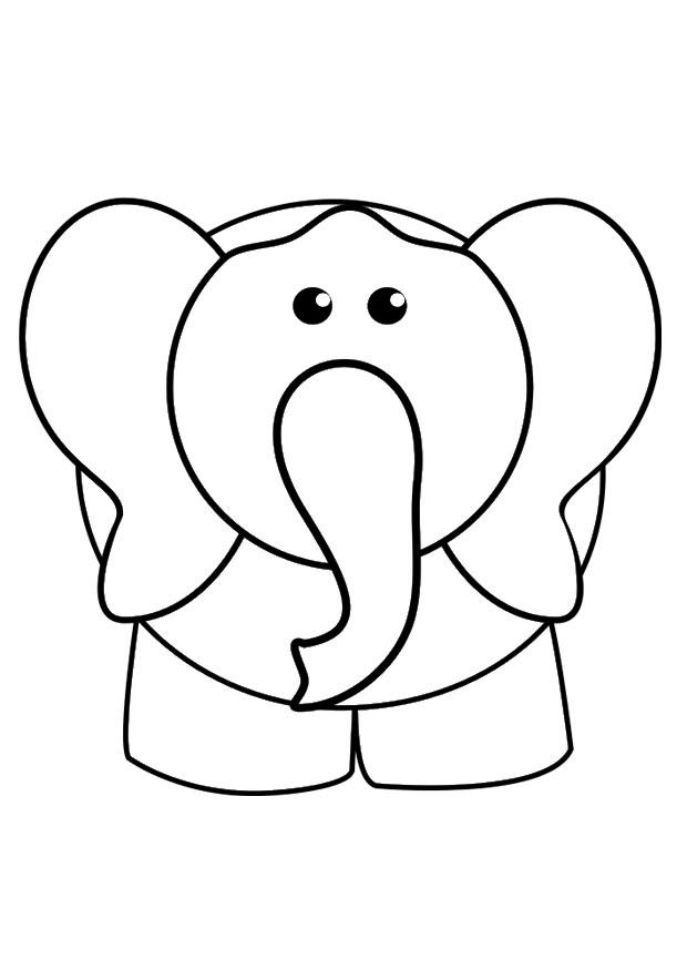Malvorlage  elefant
