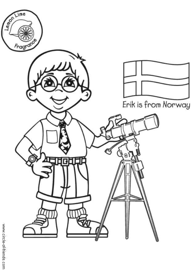 Malvorlage  erik aus norwegen