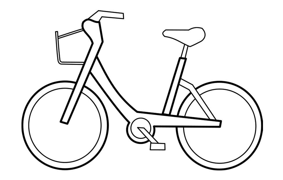 Malvorlage  fahrrad