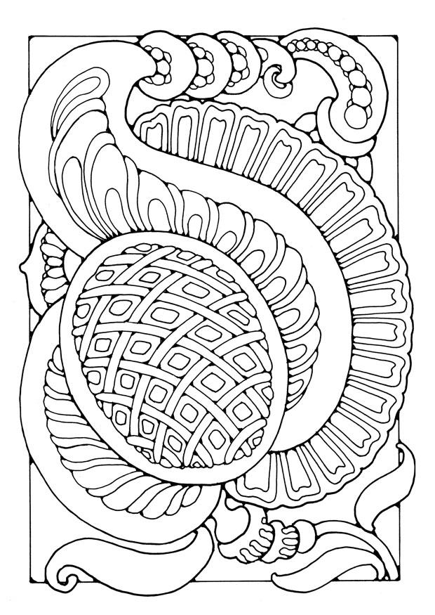 Malvorlage  fantasieblume