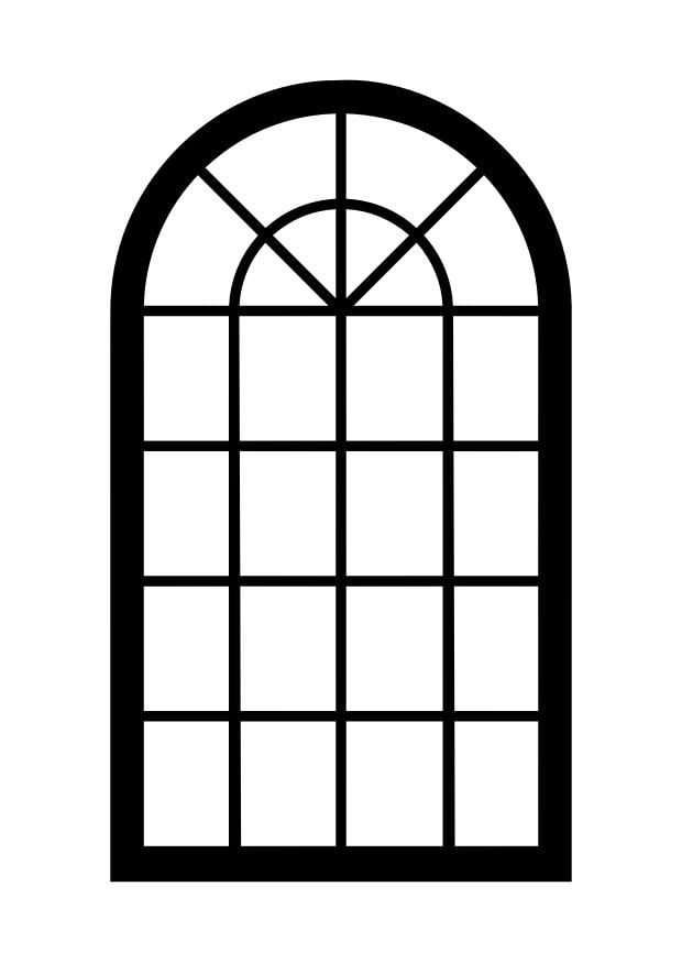 Malvorlage  fenster