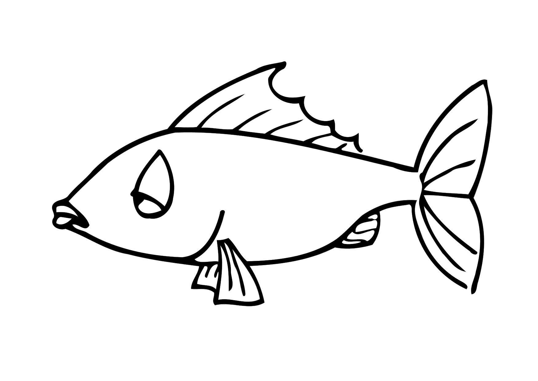 Malvorlage  fisch
