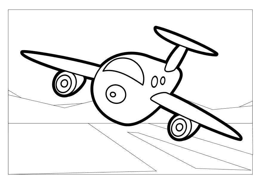 Malvorlage  flugzeug