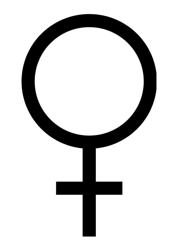 Malvorlage  frauensymbol