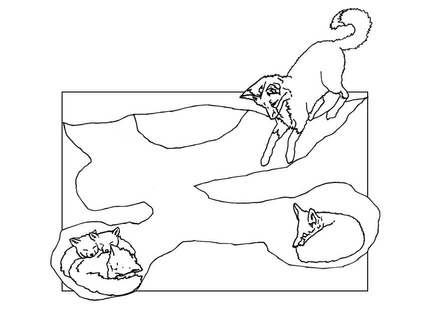 Malvorlage  fuchsbau