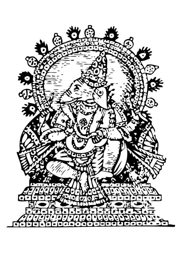 Malvorlage  ganesh