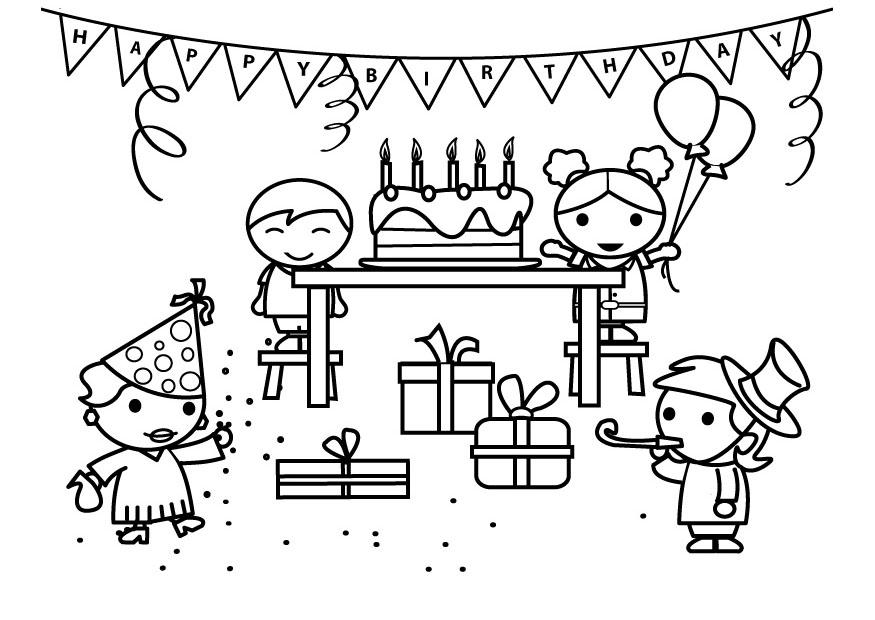 Malvorlage  geburtstag