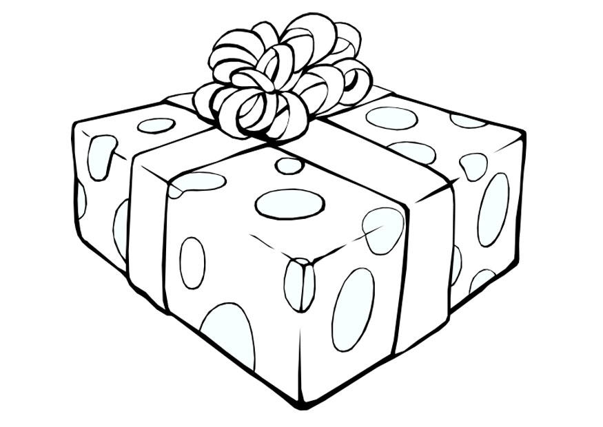 Malvorlage  geschenk
