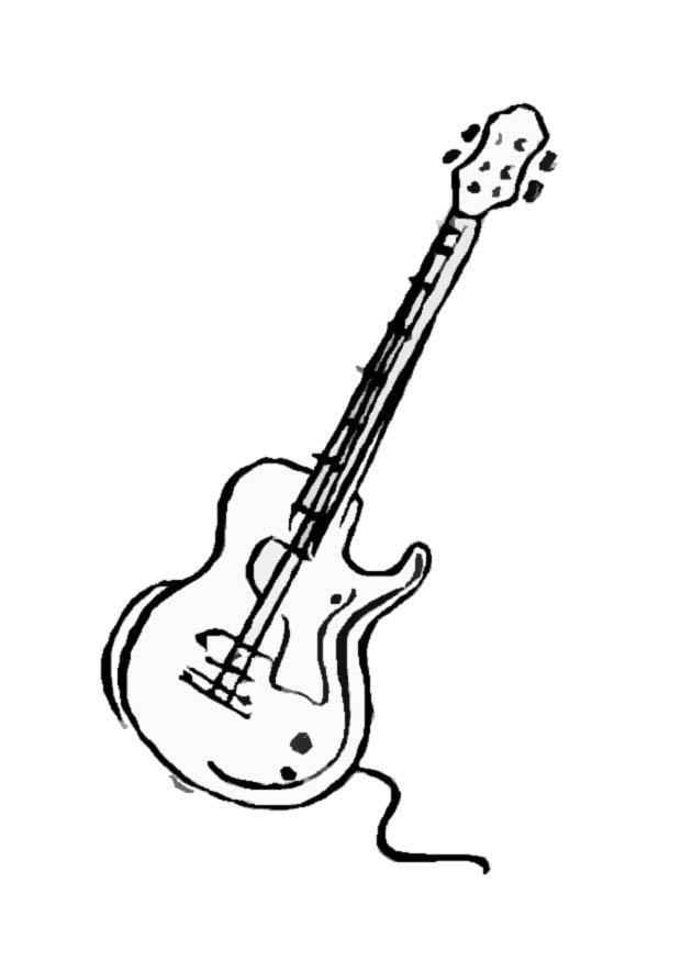 Malvorlage  gitarre