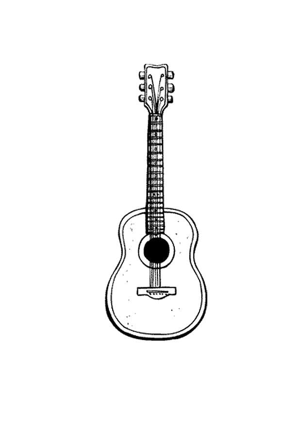 Malvorlage  gitarre