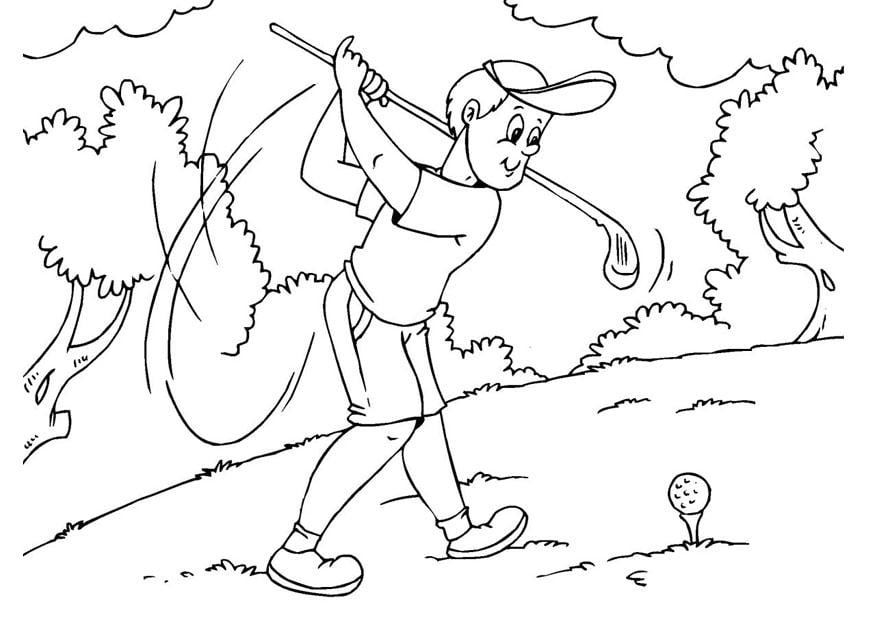 Malvorlage  golf