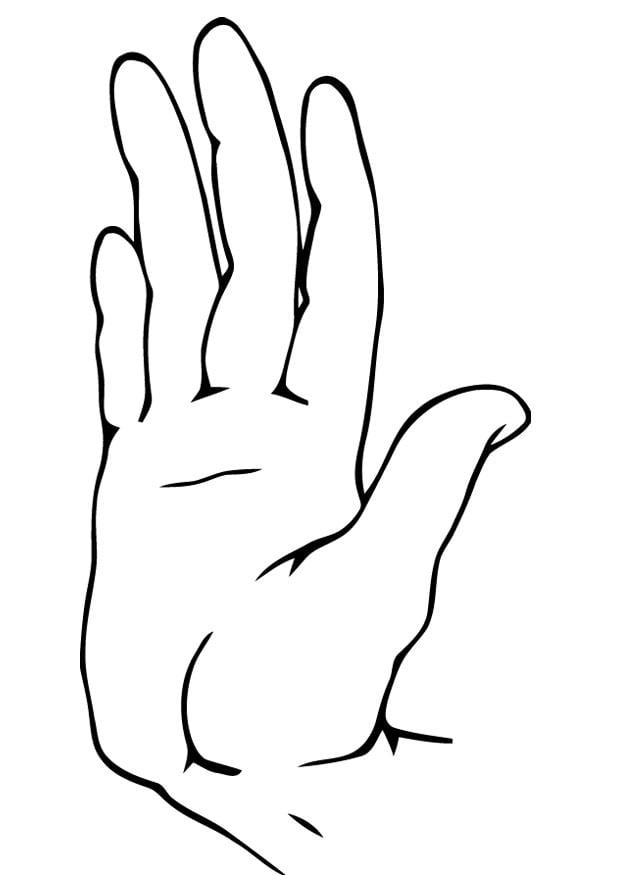 Malvorlage  hand