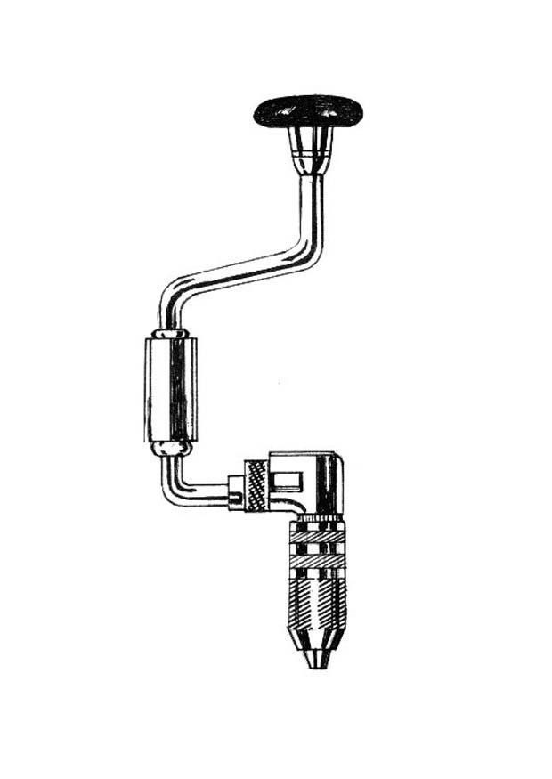 Malvorlage  handbohrer