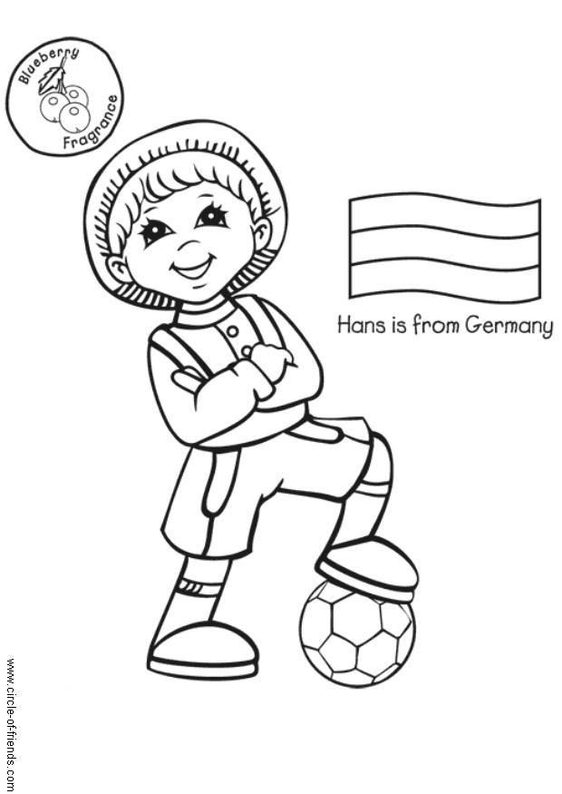 Malvorlage  hans aus deutschland