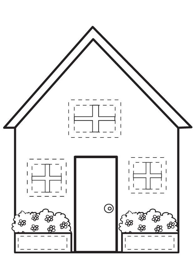 Malvorlage  haus