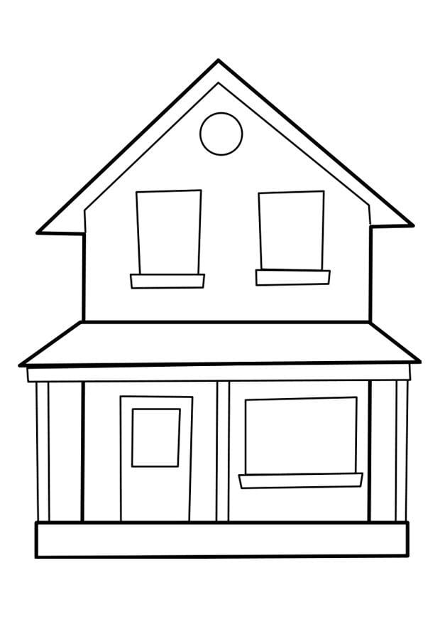 Malvorlage  haus