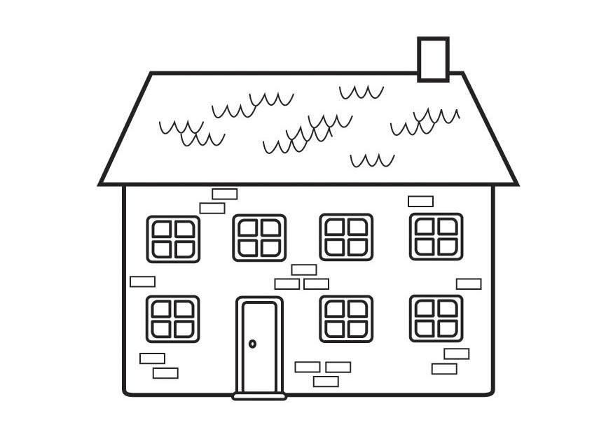 Malvorlage  haus