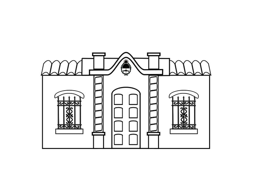 Malvorlage  haus