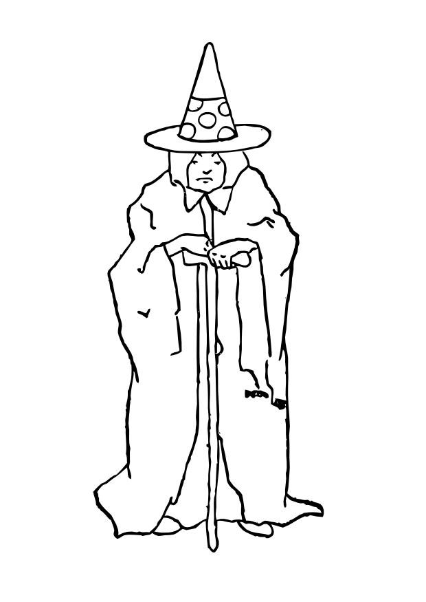 Malvorlage  hexe