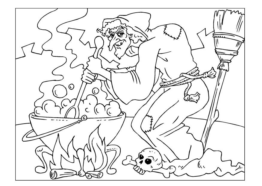 Malvorlage  hexe