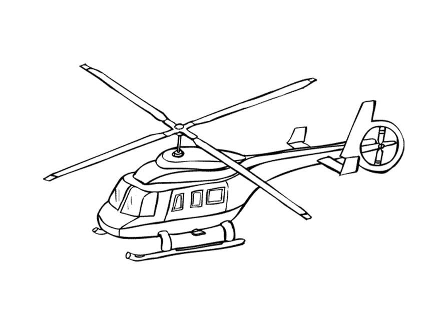 Malvorlage  hubschrauber