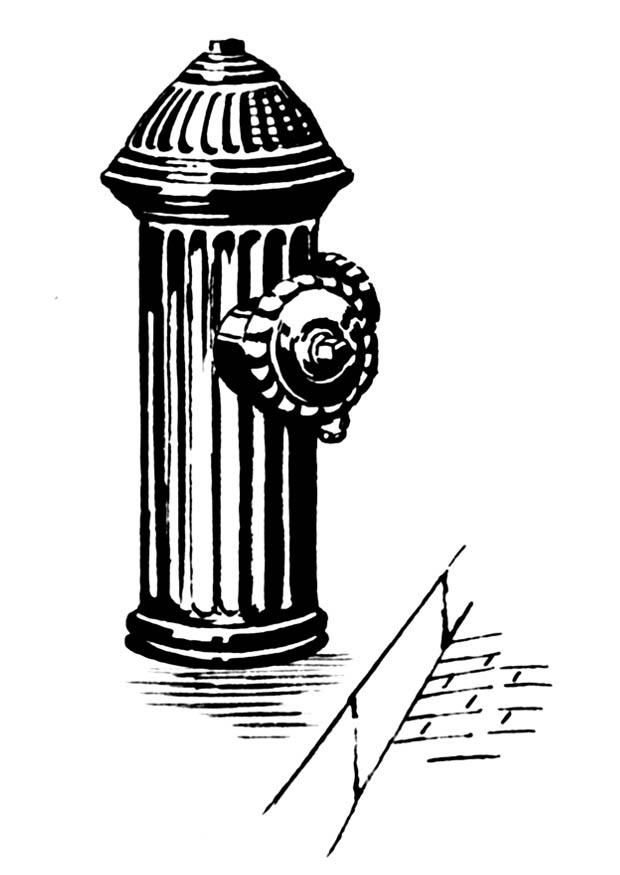 Malvorlage  hydrant