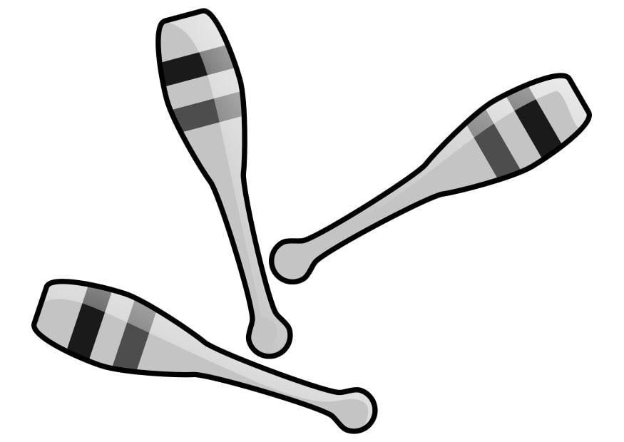 Malvorlage  jonglieren