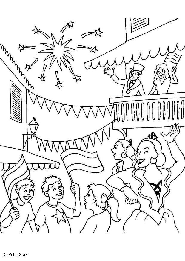 Malvorlage  karneval