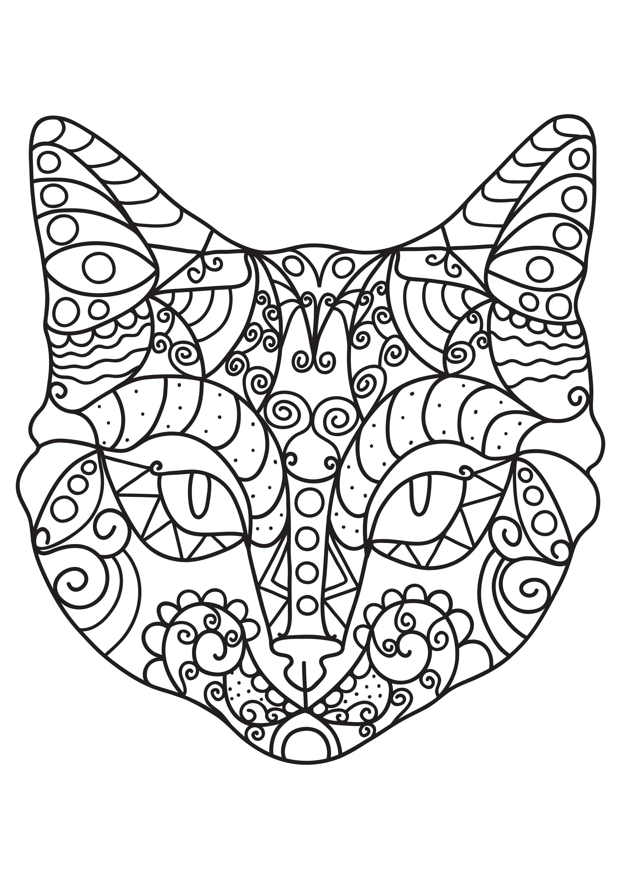 Malvorlage  katze