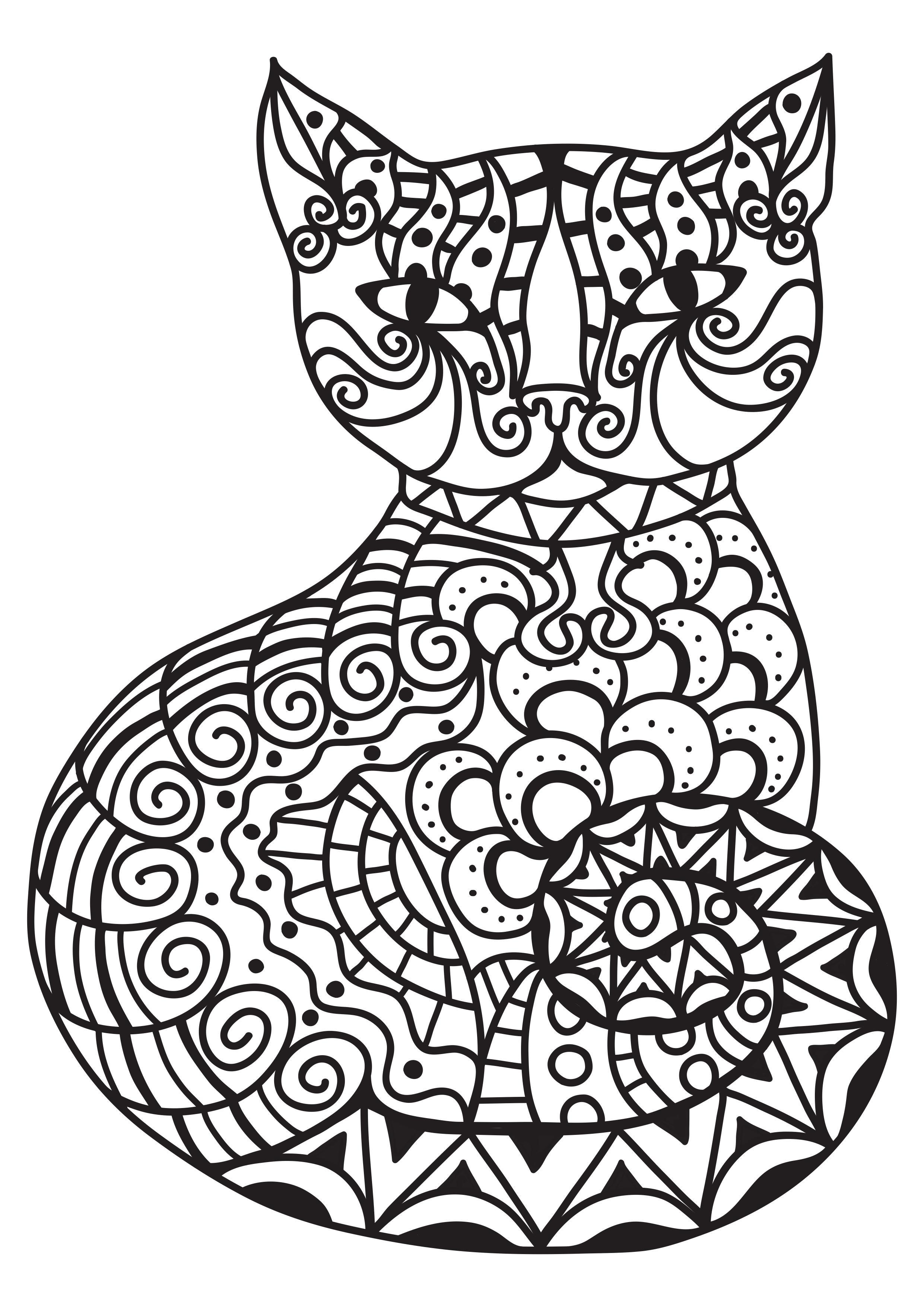 Malvorlage  katze
