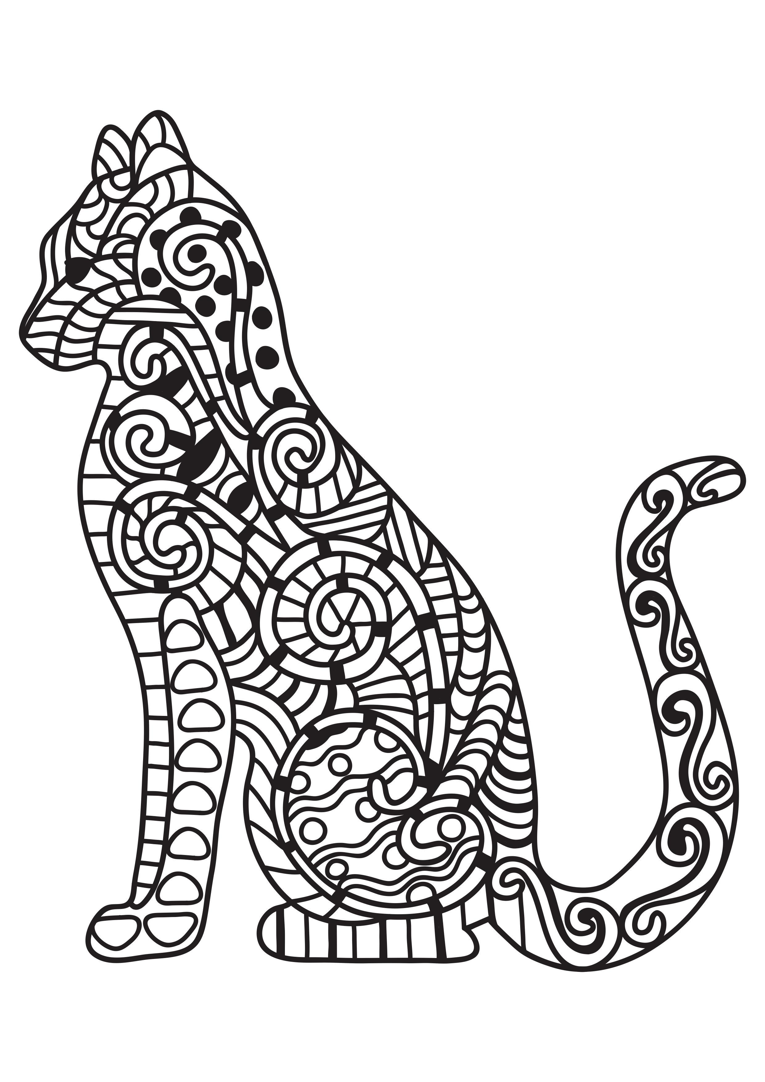 Malvorlage  katze