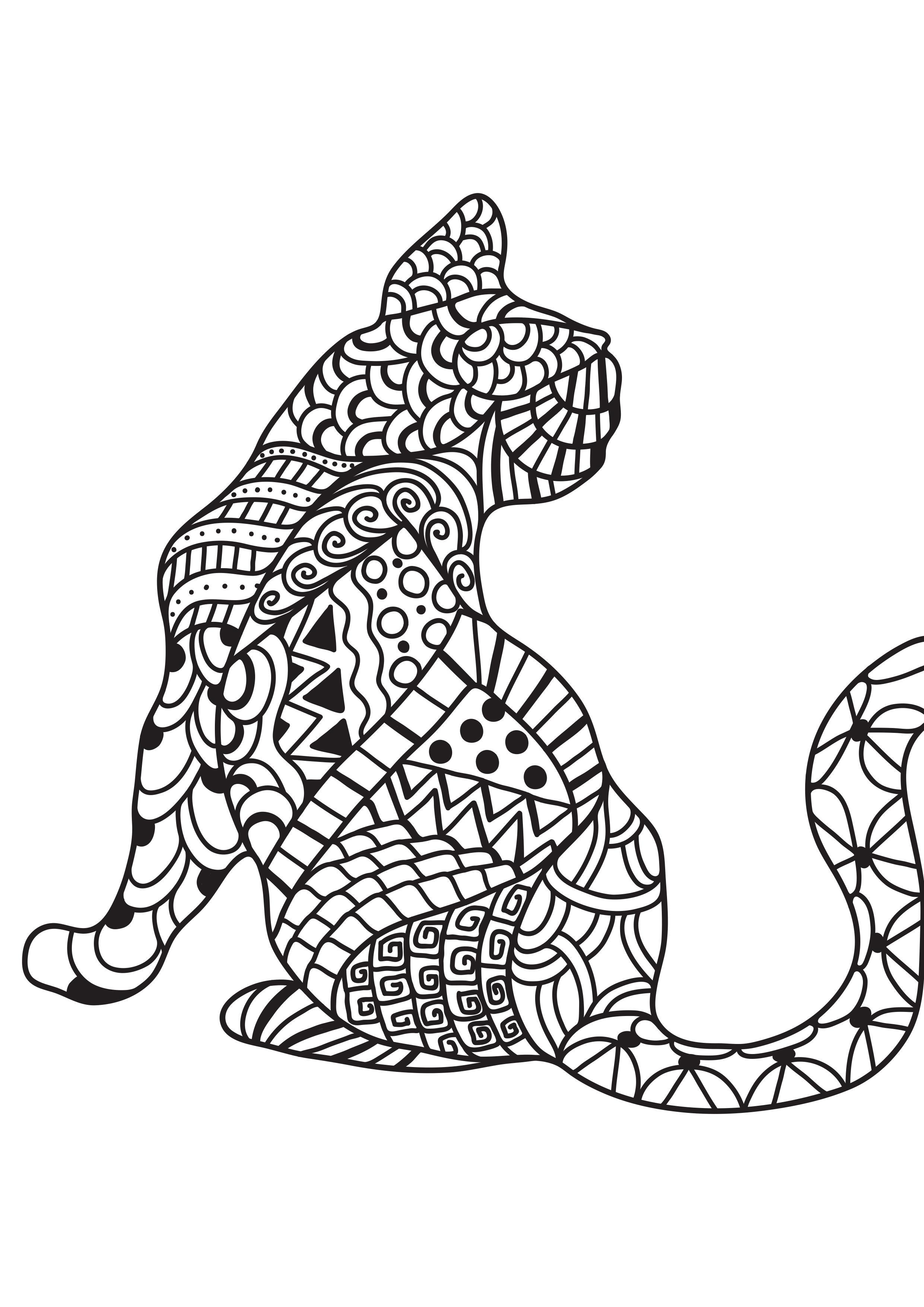 Malvorlage  katze
