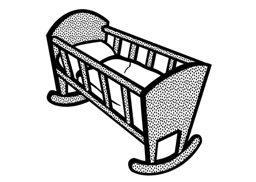 Malvorlage  kinderbett