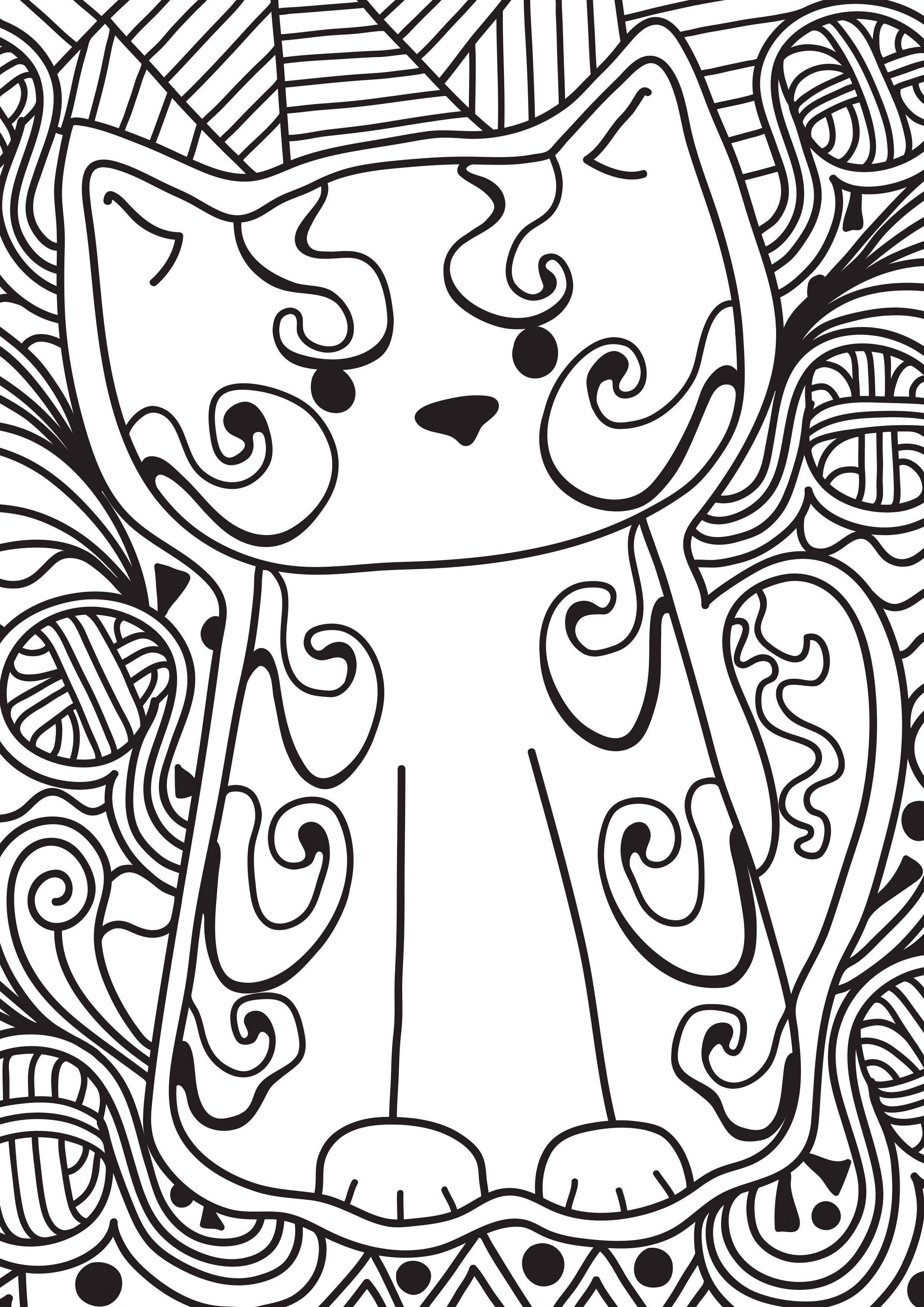 Malvorlage  kleine katze