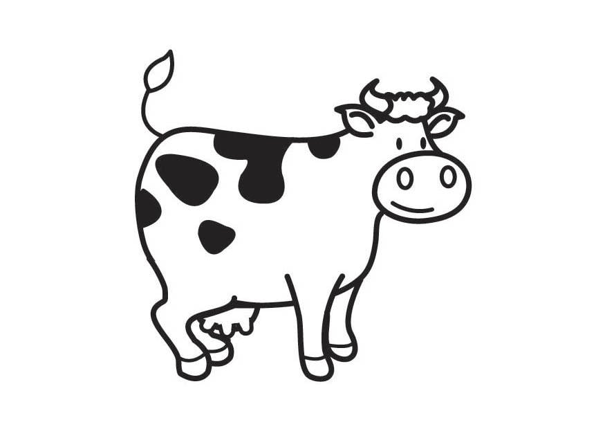 Malvorlage  kuh